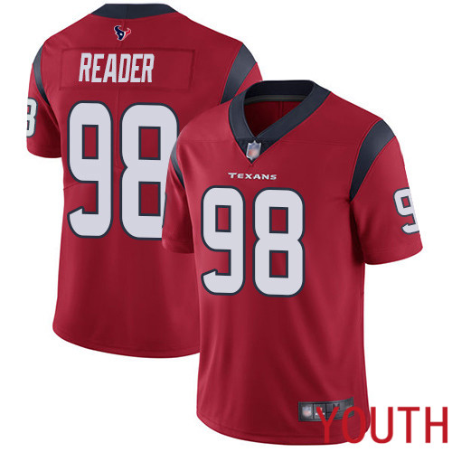 Houston Texans Limited Red Youth D J Reader Alternate Jersey NFL Football 98 Vapor Untouchable
